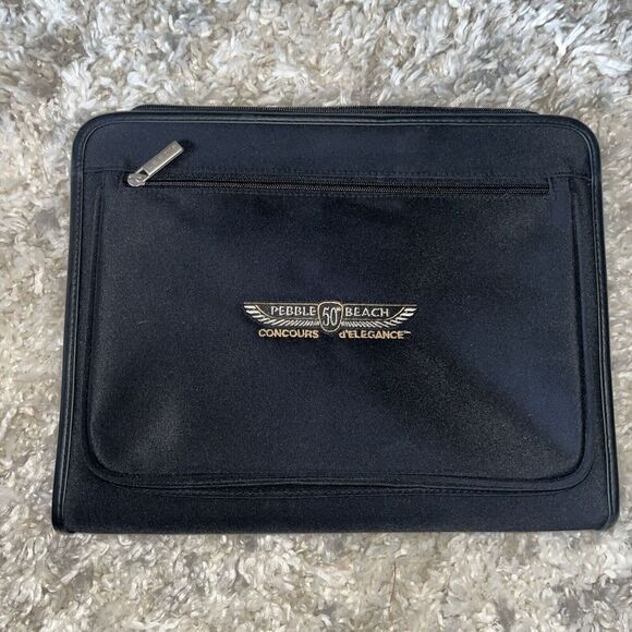 2000 50th Anniversary Pebble Beach Concours Black Leed's Judge's Folio + Inserts - Picture 1 of 16